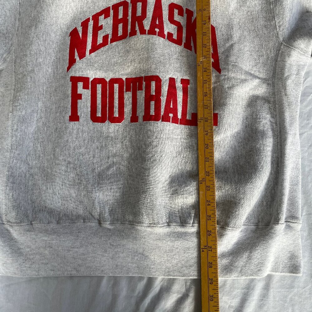 Vintage 1980's Jansport MINT Condition Nebraska Football Sweatshirt 2XL - Picture 3 of 6